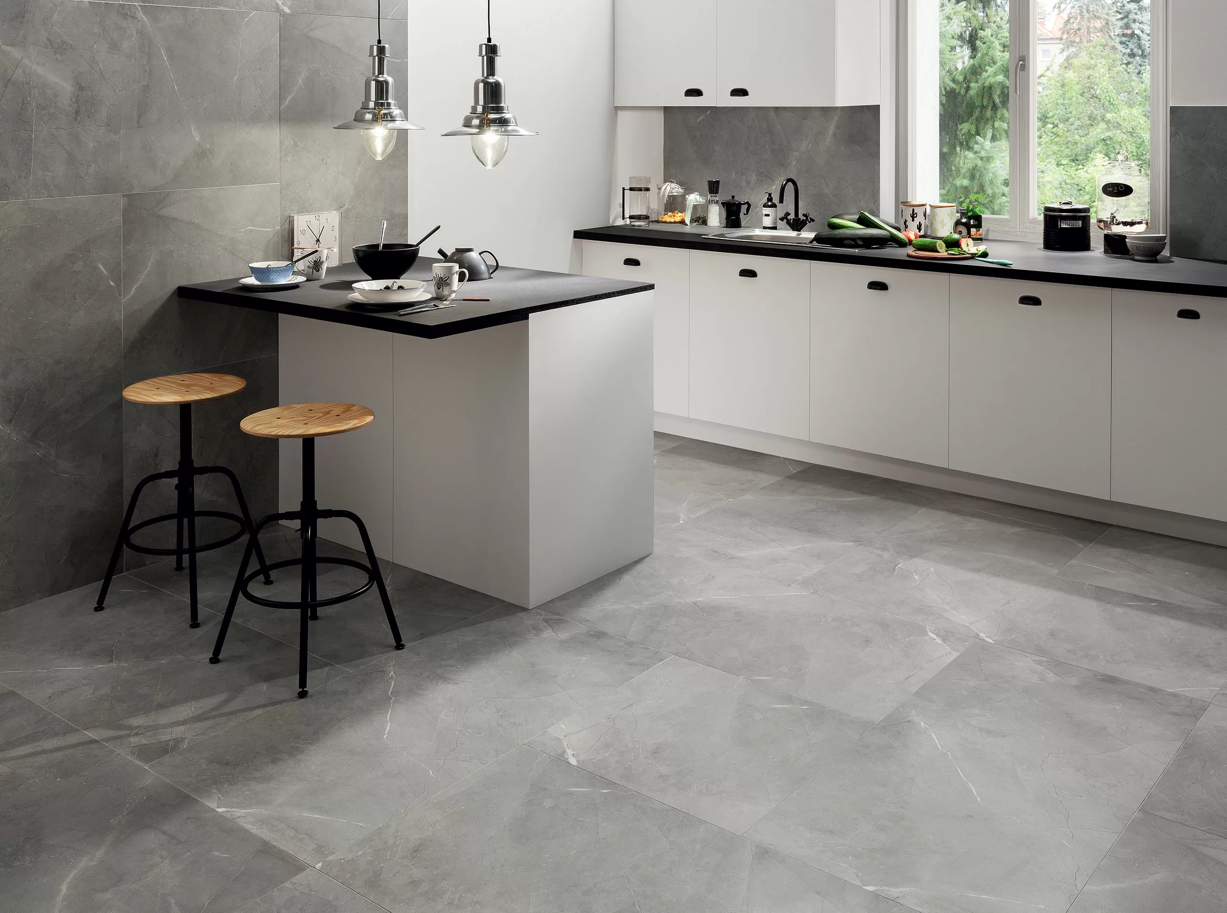 Плитка напольная керамогранит Remos grey Mat