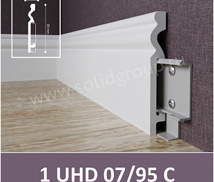 Плинтус напольный влагостойкий под покраску 1 UHD 0795 95х2000х13