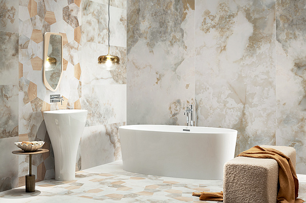 Плитка напольная керамогранит Onice Bianco MAT 59,8x59,8