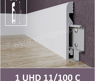 Плинтус напольный влагостойкий под покраску 1 UHD 11100С 100х2000х13