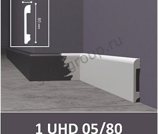 Плинтус напольный влагостойкий под покраску 1 UHD 0580 80х2000х13